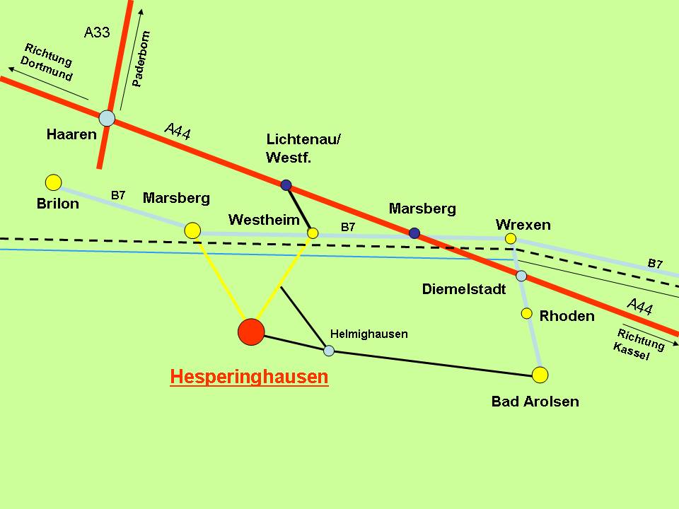 Lageplan - Hesperinghausen